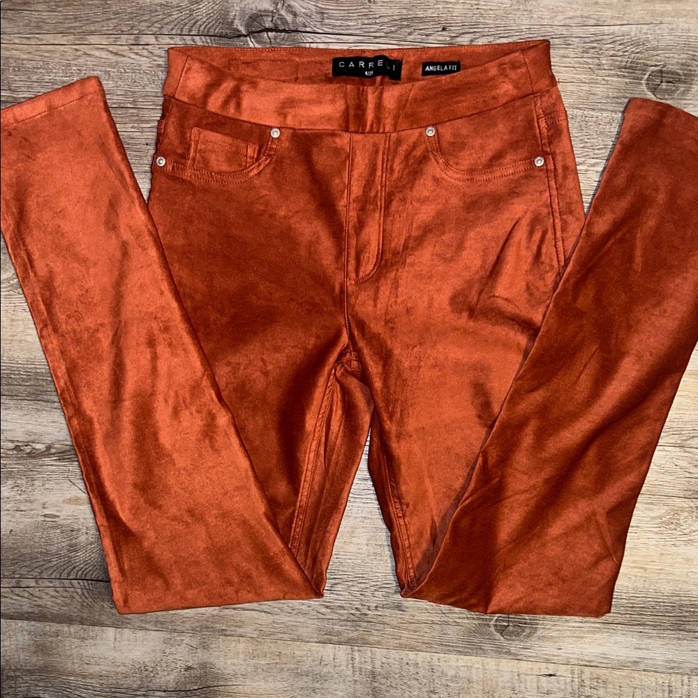 Women's Skinny Pants in Orange